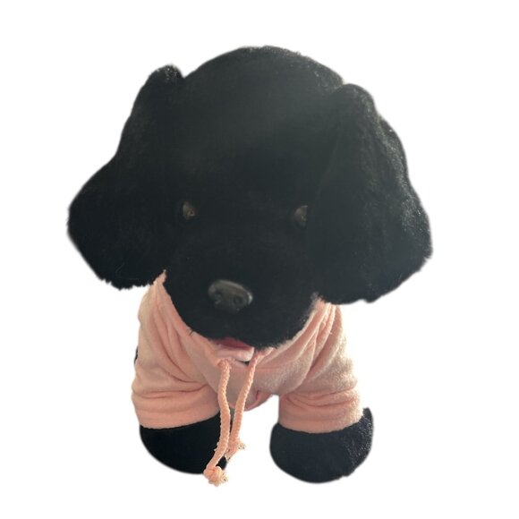 COPY - BUILD A BEAR WORKSHOP Black Dog PROMISE PETS 15" Black Labrador No Colla… - Picture 3 of 14